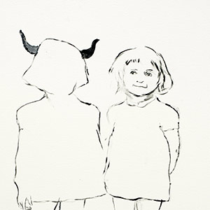 twins & double, works on paper 